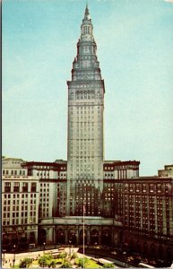 Vtg Ohio OH Cleveland Public Square Terminal Group 1950s Chrome View Postcard