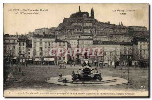 Old Postcard Le Puy Place du Breuil