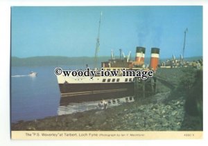 FE1908 - UK Paddle Steamer - Waverley , built 1947 at Tarbert - postcard