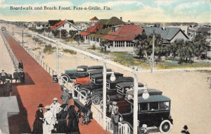 Pass a Grille Beach Florida Boardwalk and Beach Front Vintage Postcard AA15026 