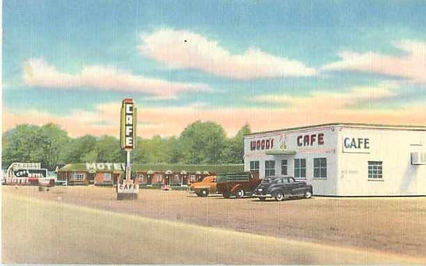 Linen View of Wood's Motel & Cafe East Evanston Wyoming WY