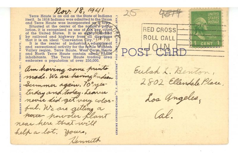 IN - Terre Haute. Wabash Avenue Street Scene