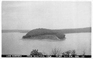 RPPC, Salem AR Arkansas  LAKE NORFORK~Middle Island View  Real Photo Postcard