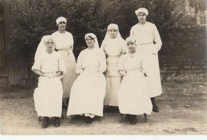 Great War 1914-1918 France nurses real photo postcard 