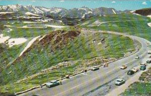 Colorado Rocky Mountain National Park Tundra Curves On Trail Ridge Road