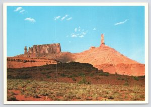 Moab Utah~Castle Valley~Castle Tower~Colorado River~Continental Postcard