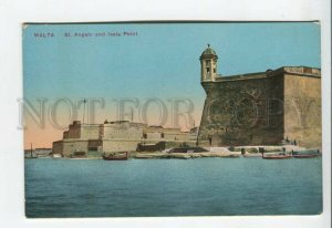 438789 Malta St.Angelo and Isola Point LIghthouse Vintage postcard