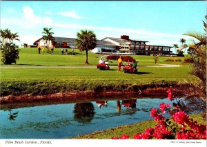 Palm Beach Gardens, FL Florida GOLF COURSE & COUNTRY CLUB Golfers 4X6 Postcard