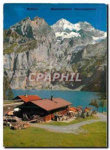 Postcard Modern Oeschinensee bei im Berner Oberland Kandersteg