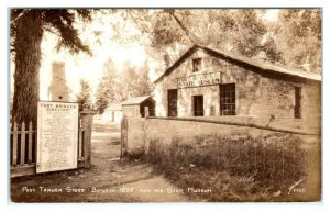 RPPC FORT BRIDGER, WY Wyoming ~ POST TRADER STORE 1940 Sanborn Y-1037  Postcard