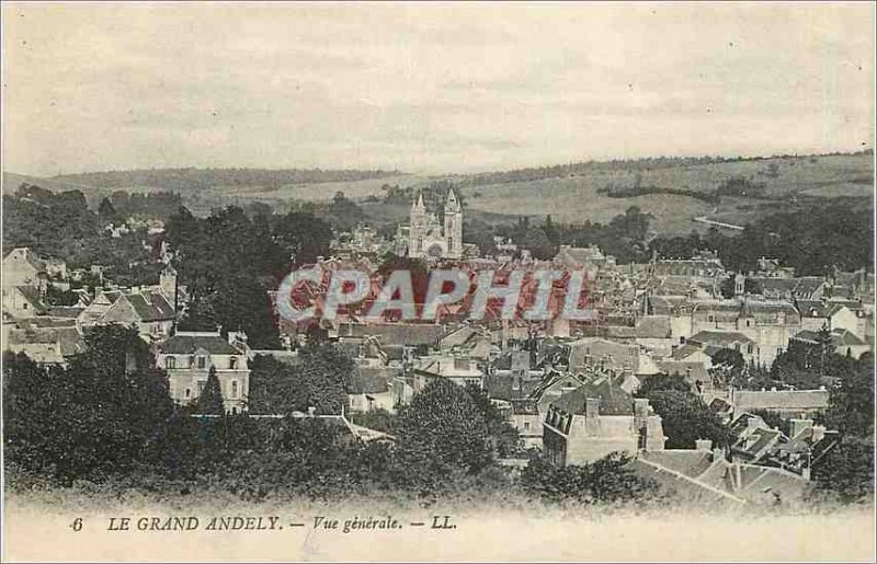 Postcard Old Grand Vue Generale Andely