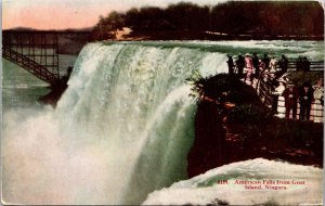 New York Niagara Falls American Falls From Goat Island