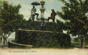 china, MACAU MACAO 澳門, The Screw-Shaped Hill (1910s) Postcard