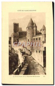 Old Postcard Cite De Carcassonne The Tower And The Cahuzac Expenditure Exteri...