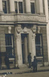 RPPC City National Bank - Lawton OK, Oklahoma - Photographer H J Love - pm 1912