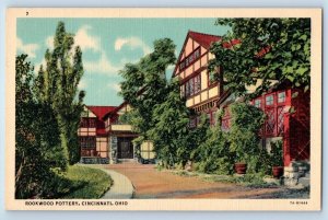 Cincinnati Ohio Postcard Rookwood Pottery Exterior Building View c1940 Vintage