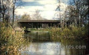 Sheffield Twp., Ashtabula County, Ohio, USA Covered Bridge Unused 