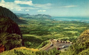 Panoramic View - Nuuanu Pali - Hawaii Postcard