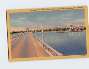 B-183804 Bradenton, as seen from Palmetto Side of Manatee River Bridge, Florida