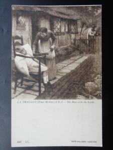 ART: The Man with the Scythe LA THANGUE Henri Herbert c1913 PC by Tate Gallery