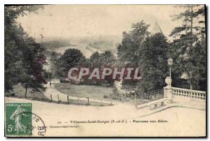 Old Postcard Villeneuve Saint Georges S and O Panorama ves Ablon