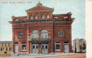 J53/ Cadillac Michigan Postcard c1910 Opera House Building  278