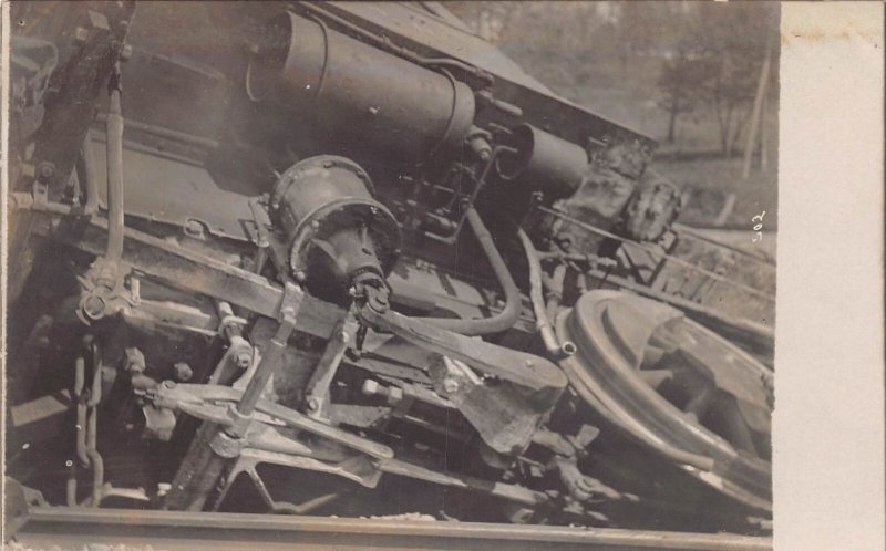 J76/ Elgin? llinois RPPC Postcard c1910 Railroad Wreck Disaster 333