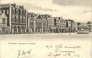 curacao, N.A., WILLEMSTAD, Waterkant, Overzijde, Bandstand (1903) Postcard