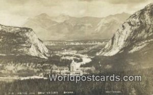 Real Photo CPR Hotel, Bow Valley Banff Canada Unused 