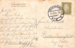 Germany 1932 Passau Total View vintage postcard