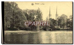 Old Postcard Antwerp Park