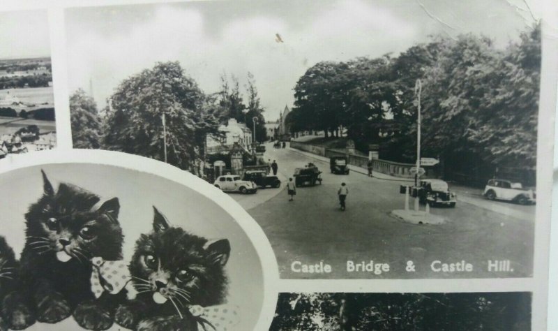 Vtg Multiview Rp Postcard Aerial View Forres Leanchoil Hospital Cluny Hill 1955