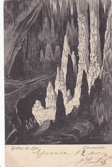 Belgium Grotte de Han L'Incomparable 1904