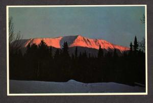 ME View Sunrise Mt Mount Katahdin Baxter State Park MAINE Postcard