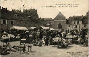CPA AK BESANCON - le Marché aux Puces (116867)