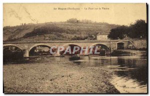 Old Postcard Le Bugue The bridge on the Vezere