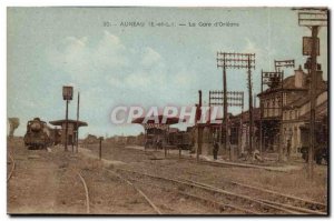 Auneau Postcard Old Station d & # 39orleans TOP