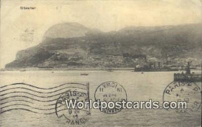 Gibralter 1911, postal on front 