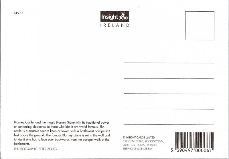 Kissing the Blarney Stone Ireland 1960s Postcard