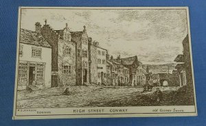 Vintage  Postcard High Street Conway Conwy G1G