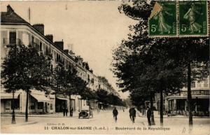 CPA CHALON-sur-SAONE - Boulevard de la Republique (637732)