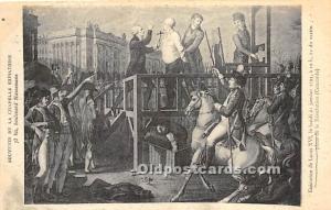 Execution de Louis XVI January 21, 1793, Place de la Revolution Death Unused 