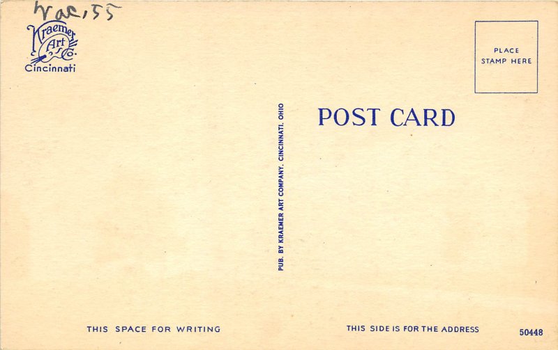 Cincinnati Ohio 1950s Postcard Cincinnati Art Museum Eden Park