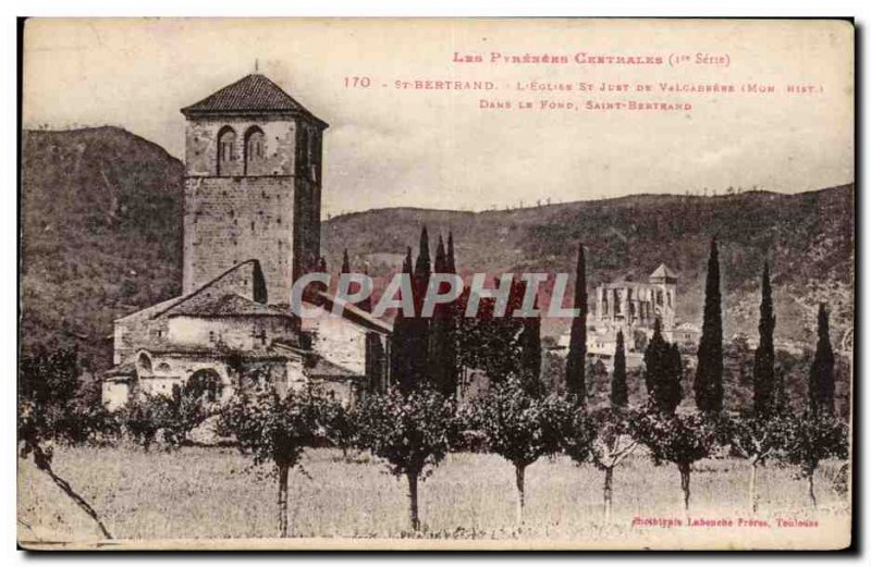 Saint Bertrand de Comminges - L & # 39Eglise Saint Just - in Fond Saint Bertr...