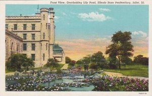 Illinois Joliet Front View Overlooking Lily Pond Illinois State Penitentiary