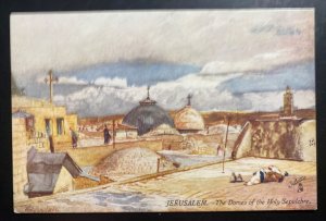 Mint Jerusalem Palestine Picture Postcard The Domes Of The Holy Sepuichre