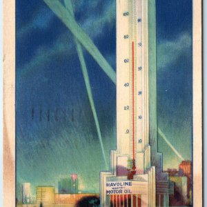 c1930s Chicago, IL Havoline Oil 1933 Century Progress World's Fair Linen PC A330