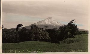 Postcard RPPC Mt Egmont Dawson Falls New Zealand