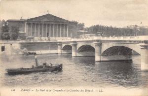 BR92633 paris ship bateaux le pont de la concorde et la chambre  deputes france