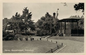 Netherlands Haren Muziektempel Emmalaan Vintage RPPC 07.45